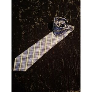 Pronto Uomo Plaid Neck Tie Mens Handmade Career Wear Silk Suit Blue Purple Black